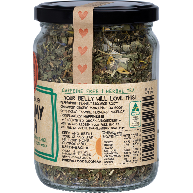 Mindful Foods tummy tea organic digestive herbal tea natural gut support