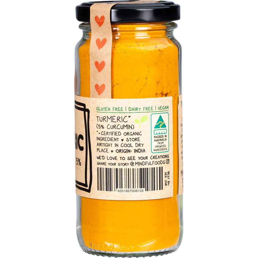 Mindful Foods turmeric organic natural turmeric powder for cooking and drinks 