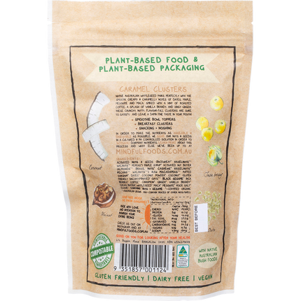 Mindful Foods caramel clusters native wattle seed organic superfood snack