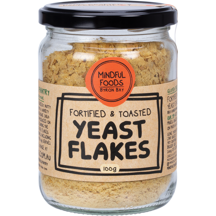 Mindful Foods yeast flakes fortified toasted savoury vegan seasoning