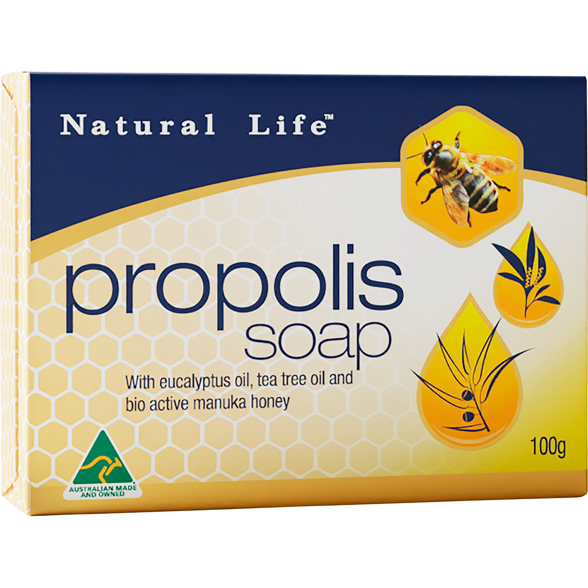 Propolis Soap with Tea Tree, Eucalyptus & Manuka Honey