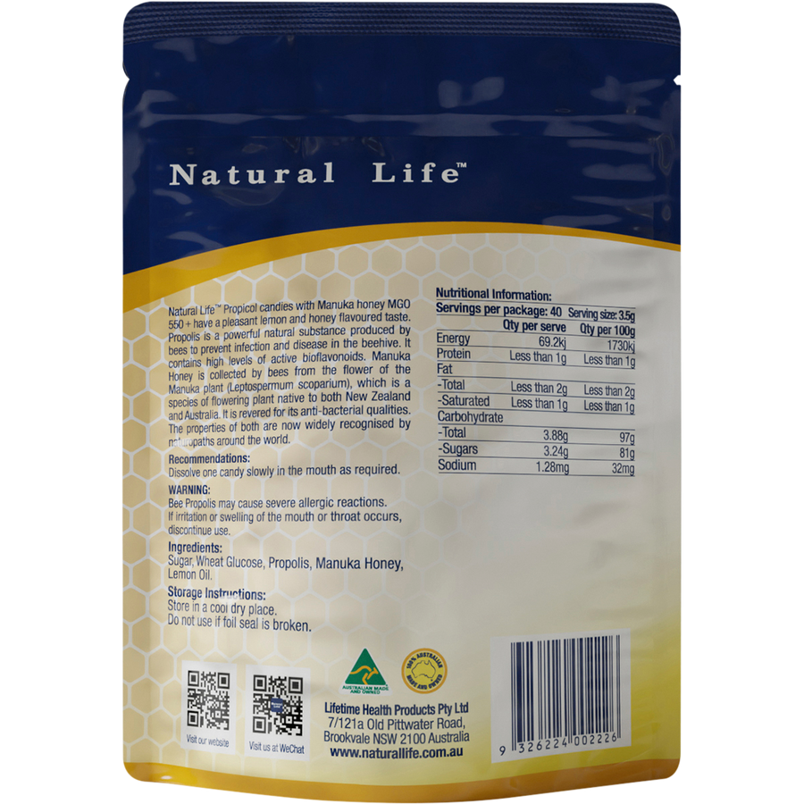 Propicol Propolis & Manuka Honey Candies