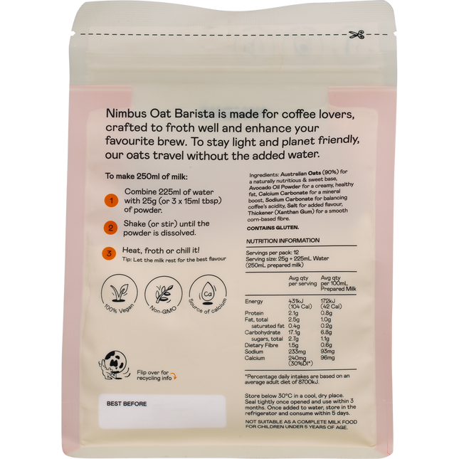 Oat Barista Milk Powder