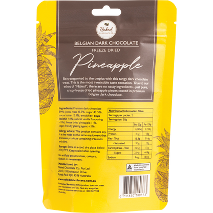 Freeze Dried Pineapple Dark Chocolate