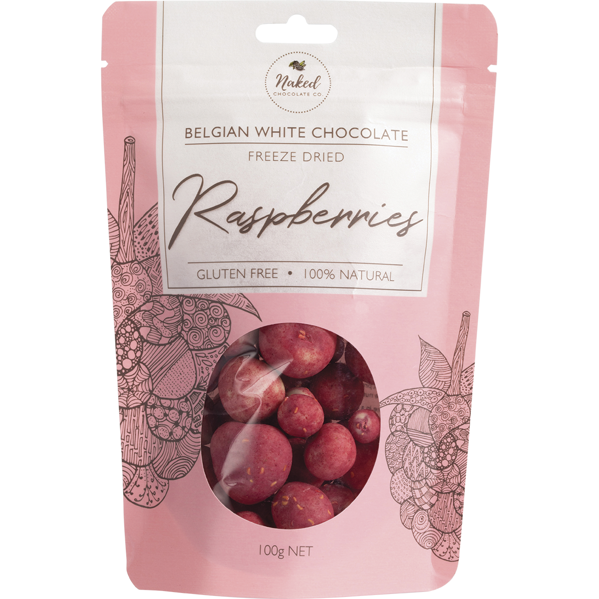 Freeze Dried Raspberries White Chocolate