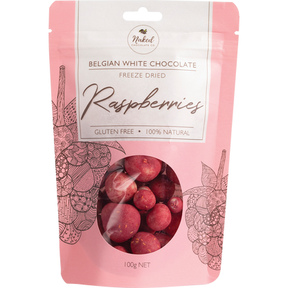 Freeze Dried Raspberries White Chocolate