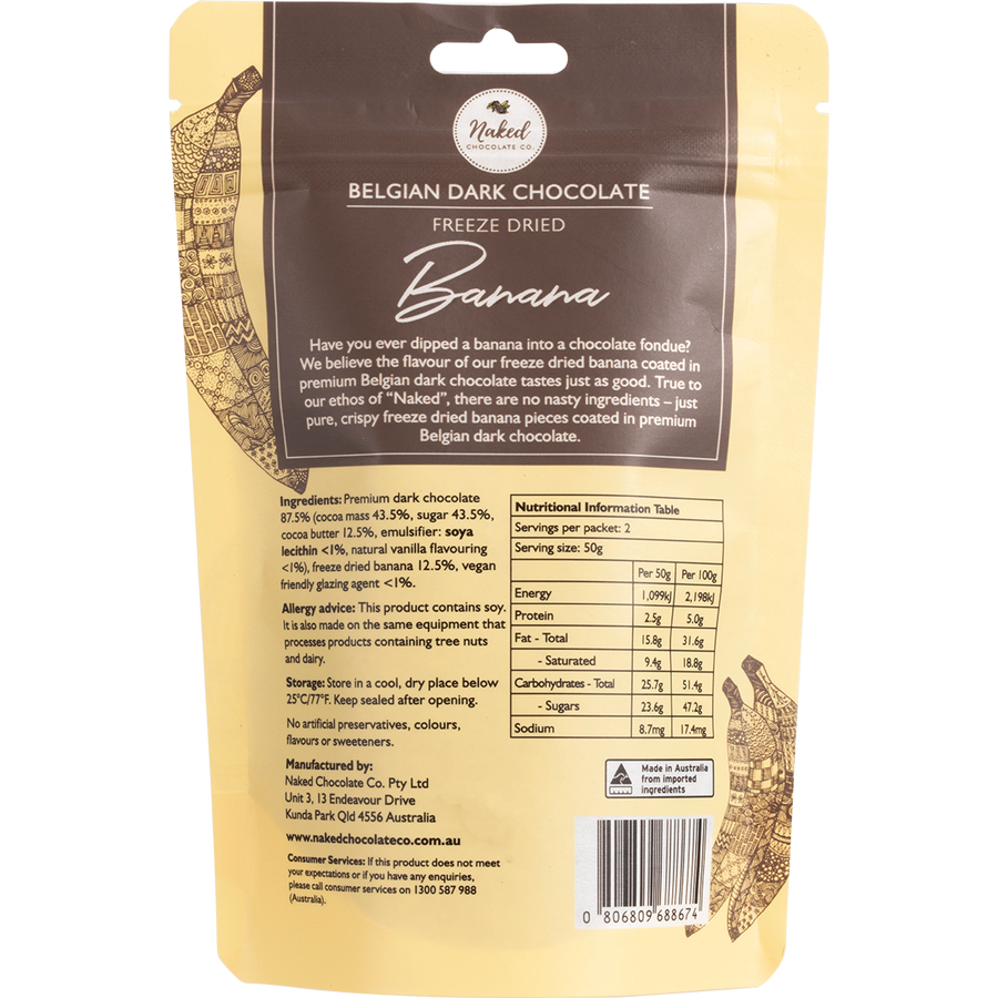 Freeze Dried Banana Dark Chocolate