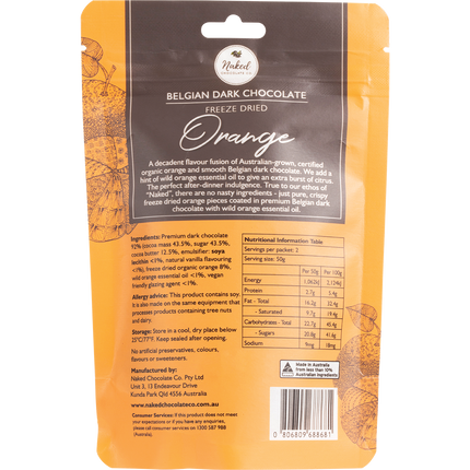 Freeze Dried Orange Dark Chocolate