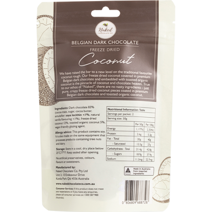 Freeze Dried Coconut Dark Chocolate