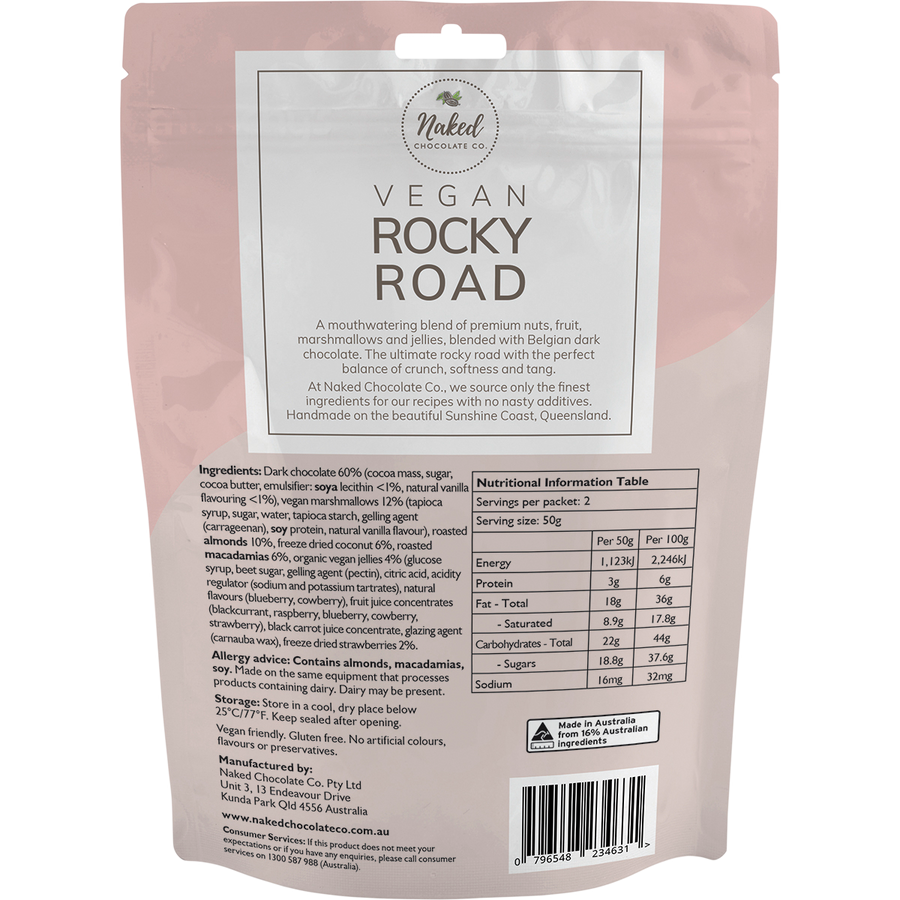 Vegan Rocky Road Dark Chocolate