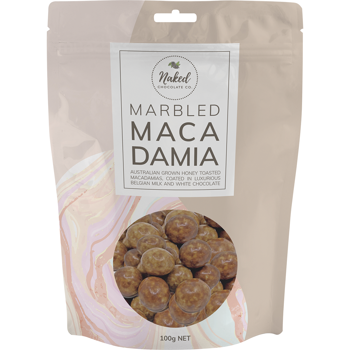 Marbled Macadamia Milk and White Chocolate