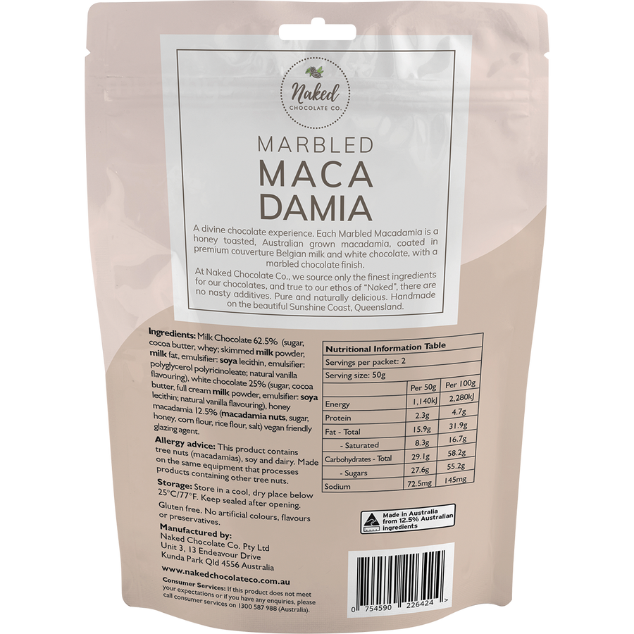 Marbled Macadamia Milk and White Chocolate