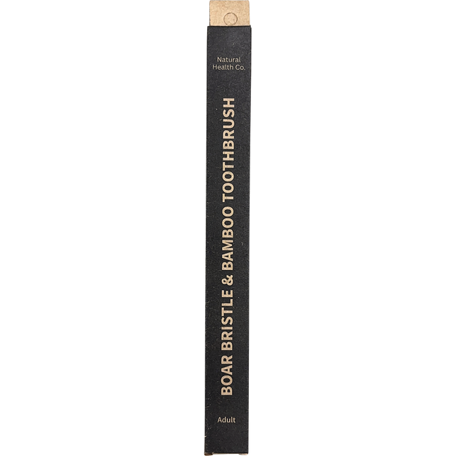 Boar Bristle & Bamboo Toothbrush Adult Med-Firm - Detail View
