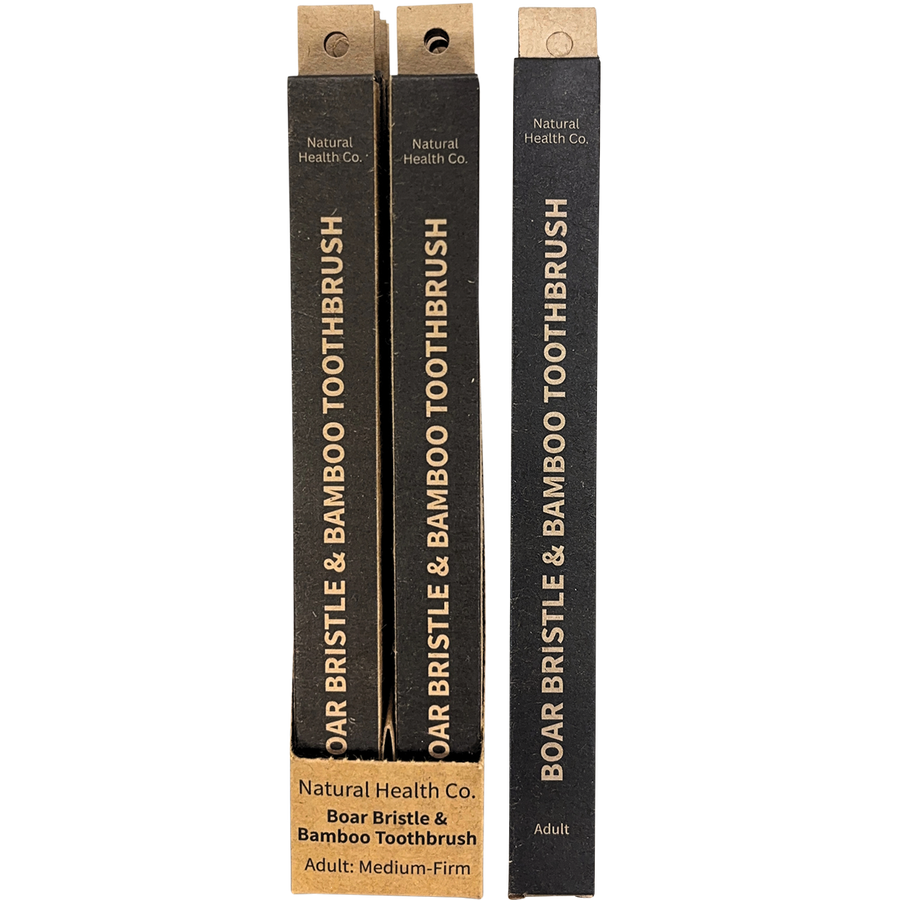 Boar Bristle & Bamboo Toothbrush Adult Med-Firm - Product Range