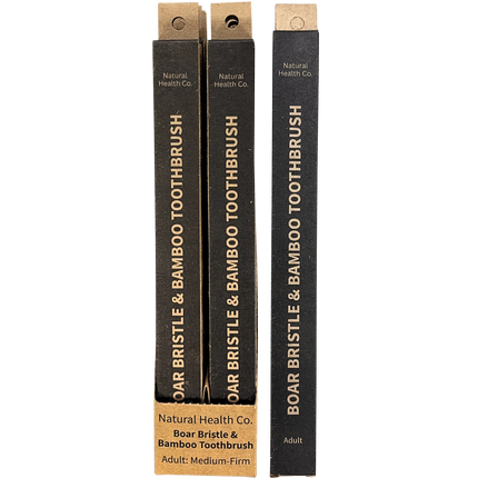 Boar Bristle & Bamboo Toothbrush Adult Med-Firm - Product Range