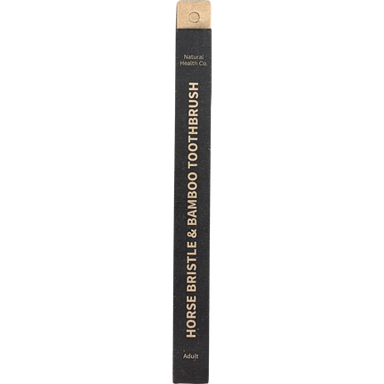 Horse Bristle & Bamboo Toothbrush Adult Med-Soft - Detail View