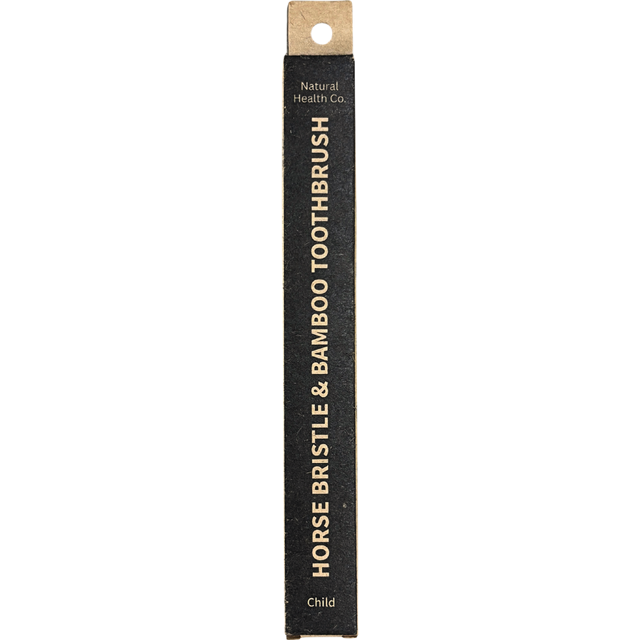 Horse Bristle & Bamboo Toothbrush Child Med-Soft - Detail View