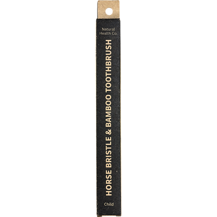 Horse Bristle & Bamboo Toothbrush Child Med-Soft - Detail View