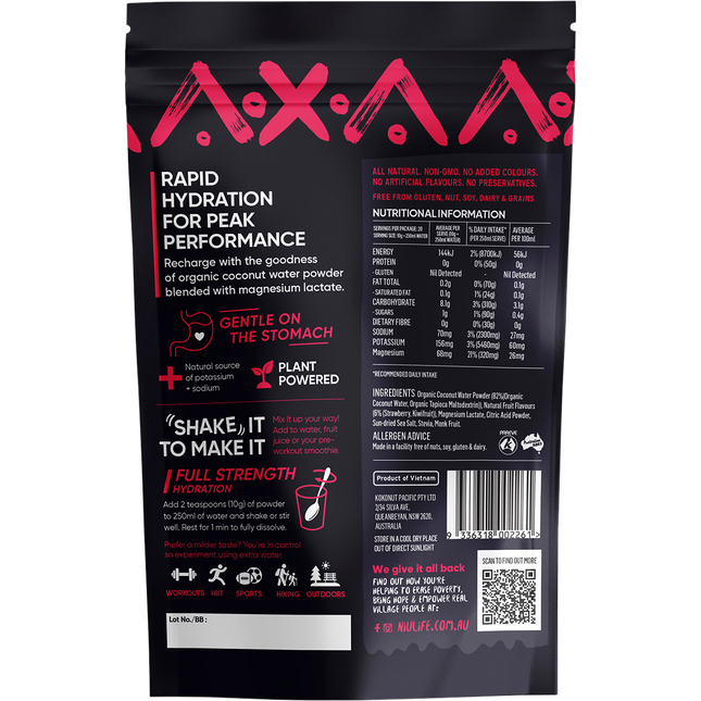 Hydrate Electrolyte Powder Kiwifruit & Strawberry