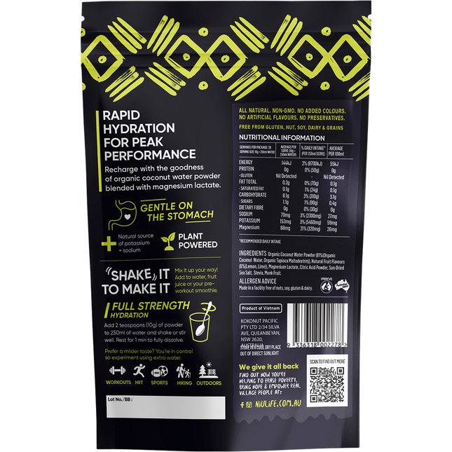 Hydrate Electrolyte Powder Lemon & Lime