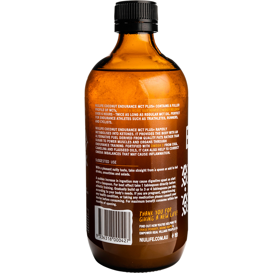 Niulife Coconut MCT Plus+ Oil Endurance