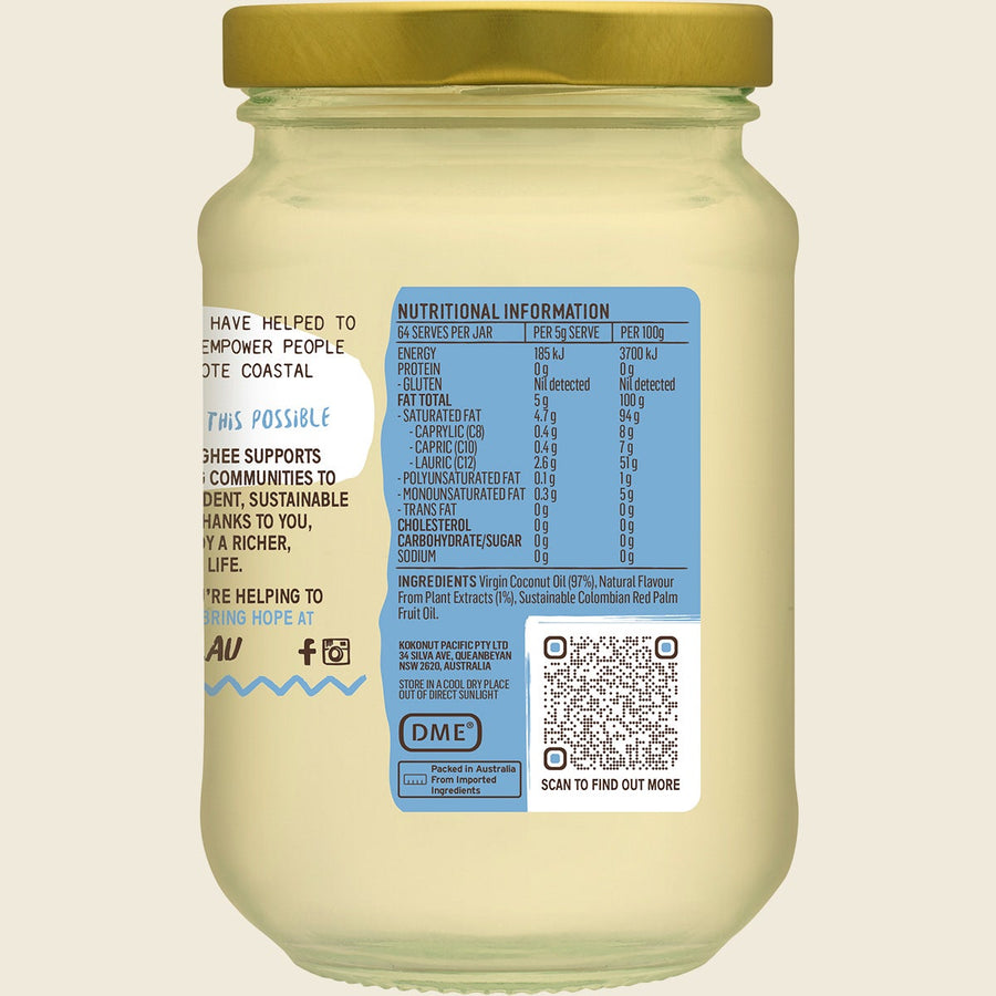 Niulife Coconut Ghee Vegan Butter Alternative