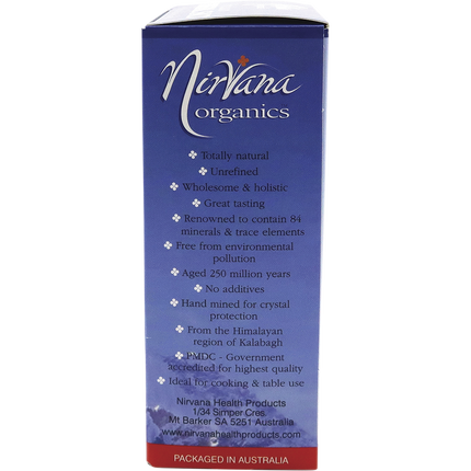 Nirvana Organics Himalayan Salt fine grain texture