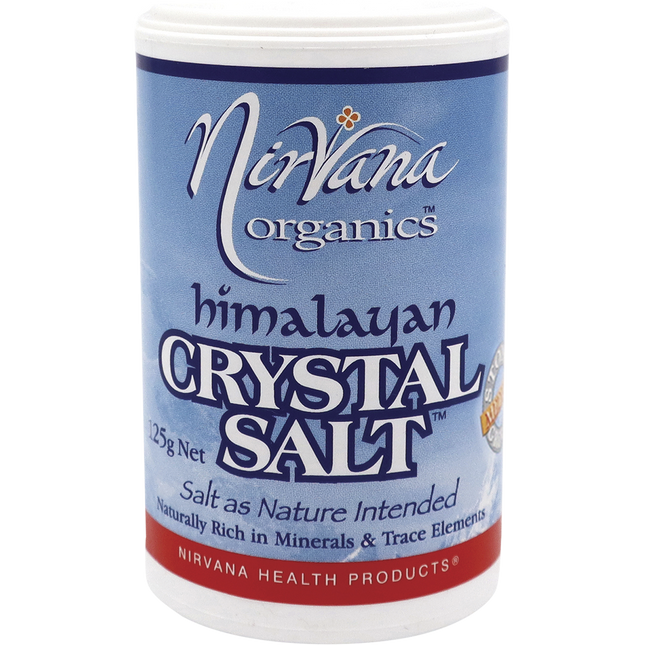 Nirvana Organics Himalayan Salt in medium shaker
