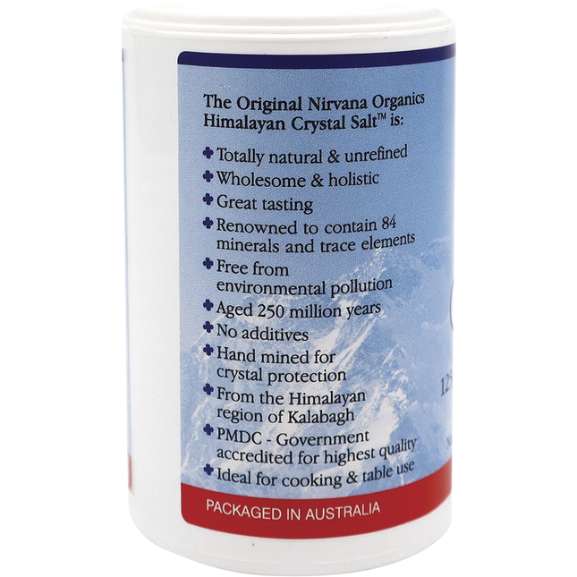 Nirvana Organics Himalayan Salt medium shaker with natural texture