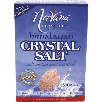 Nirvana Organics Himalayan Salt in medium grain size