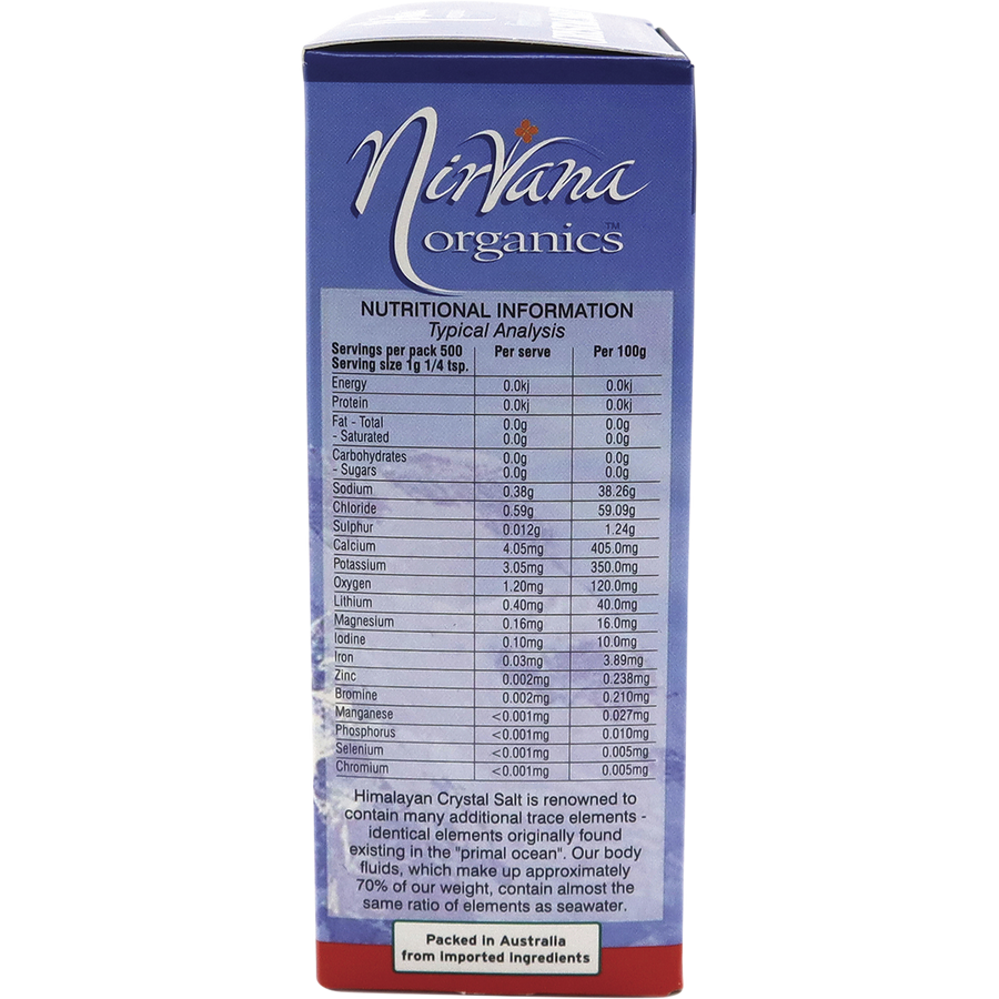 Nirvana Organics Himalayan Salt medium-sized crystals