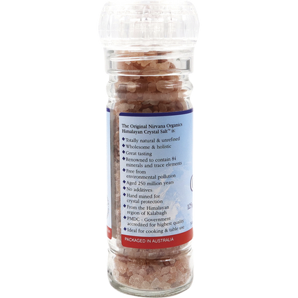 Nirvana Organics - Himalayan Salt Granules Glass Grinder
