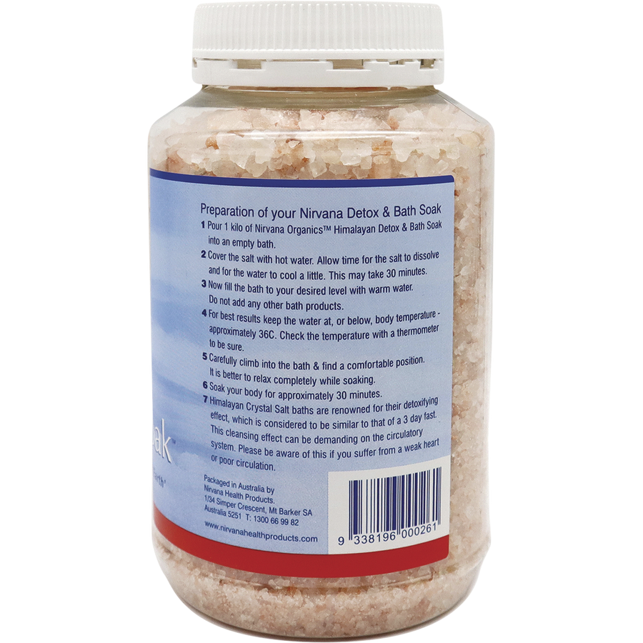 Nirvana Organics - Himalayan Crystal Salt Detox Bath Soak