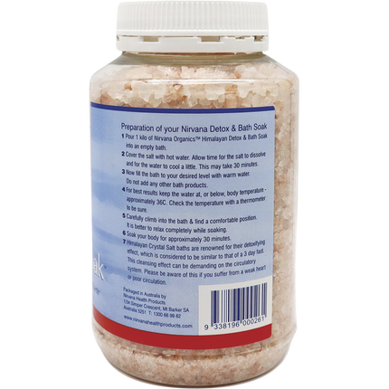 Nirvana Organics - Himalayan Crystal Salt Detox Bath Soak