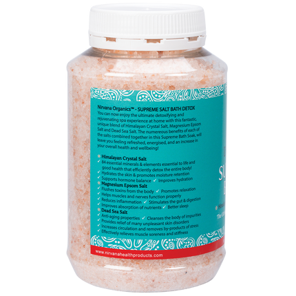 Nirvana Organics - Supreme Salt Detox & Energise Bath Soak