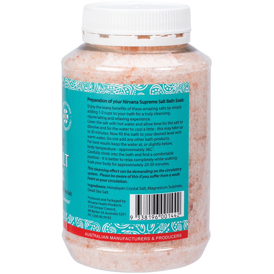Nirvana Organics - Supreme Salt Detox & Energise Bath Soak