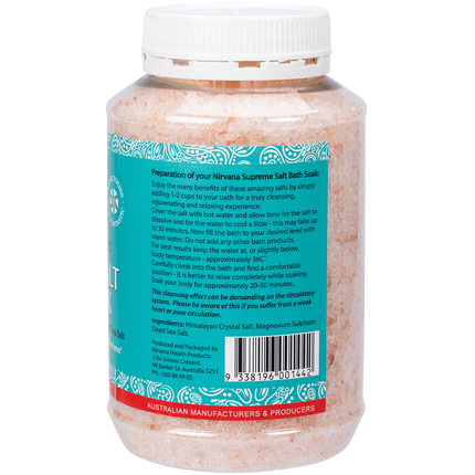Nirvana Organics - Supreme Salt Detox & Energise Bath Soak