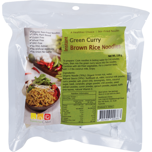 Instant Green Curry Brown Rice Noodle Kit