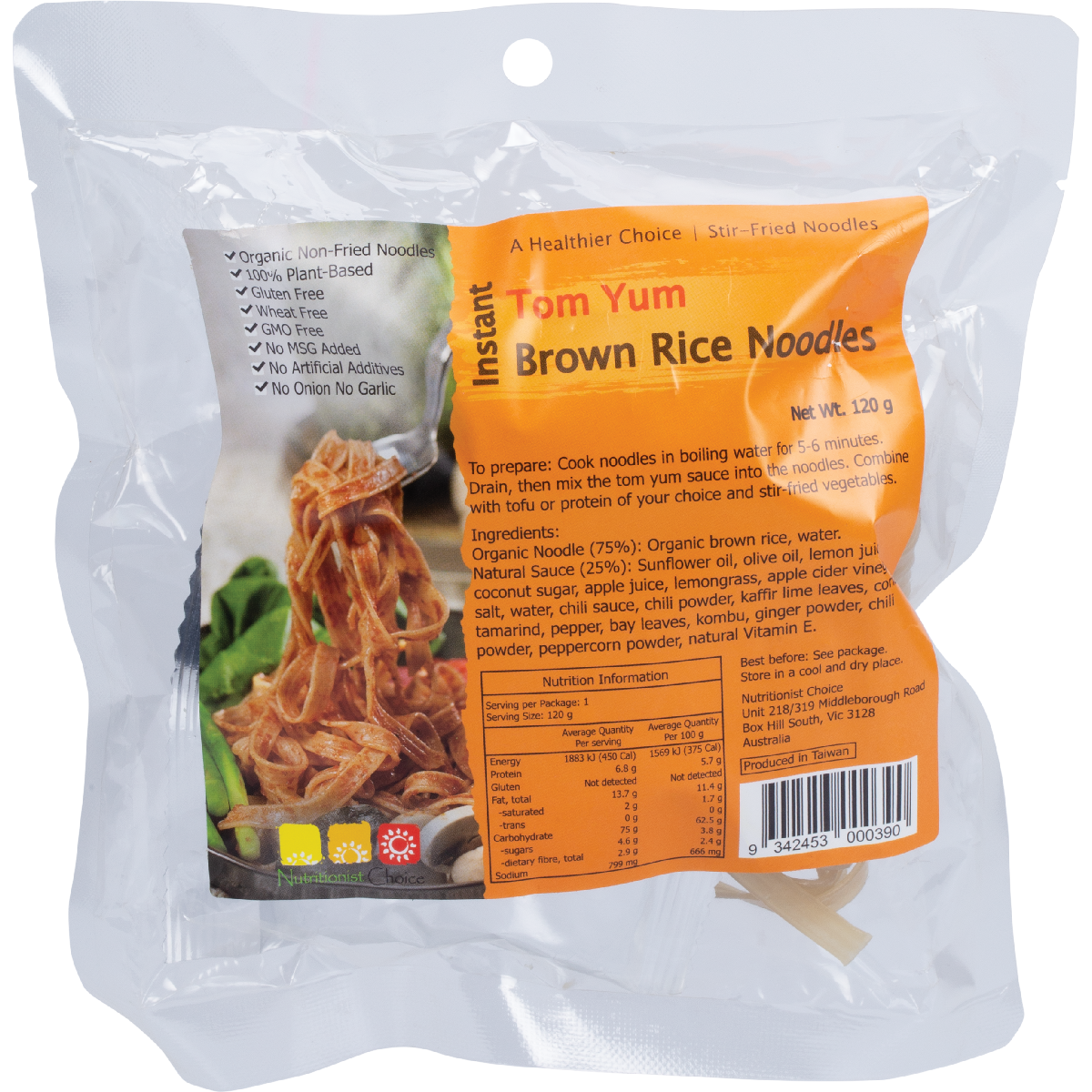Instant Tom Yum Brown Rice Noodle Kit