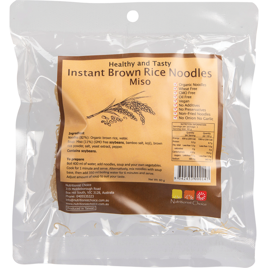 Instant Brown Rice Noodles Miso