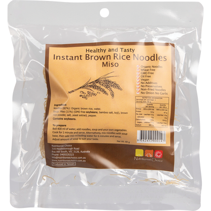 Instant Brown Rice Noodles Miso