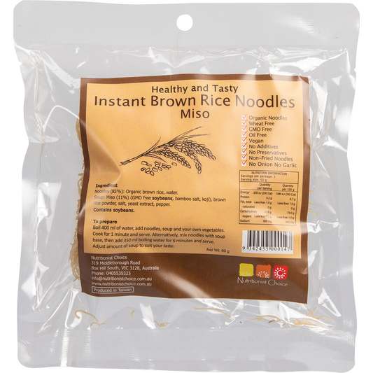 Instant Brown Rice Noodles Miso