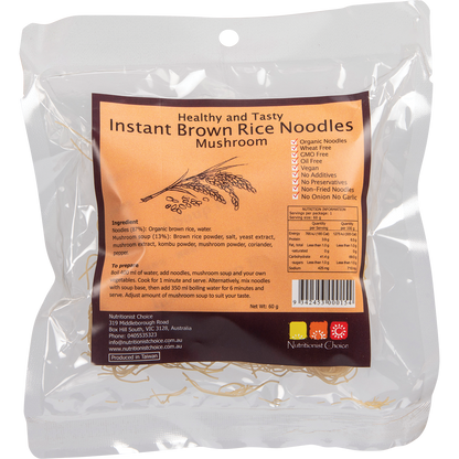 Instant Brown Rice Noodles Mushroom