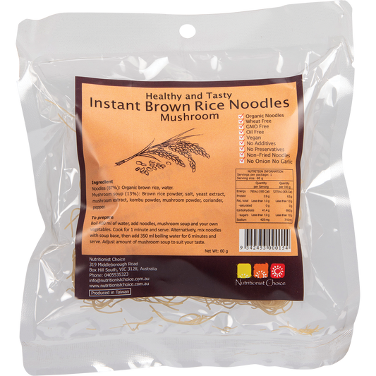 Instant Brown Rice Noodles Mushroom