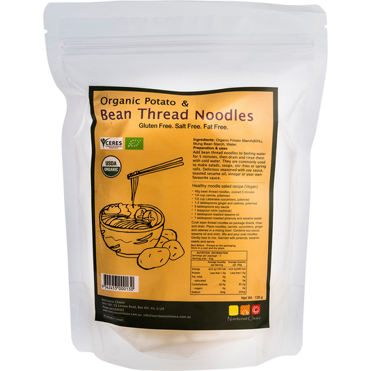 Bean Thread Noodles with Organic Potato