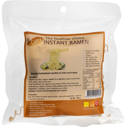 Instant Buckwheat Ramen Mild Curry