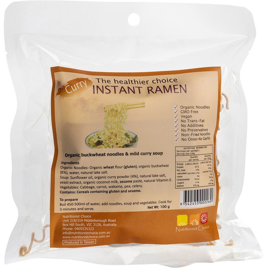 Instant Buckwheat Ramen Mild Curry