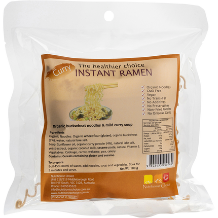 Instant Buckwheat Ramen Mild Curry