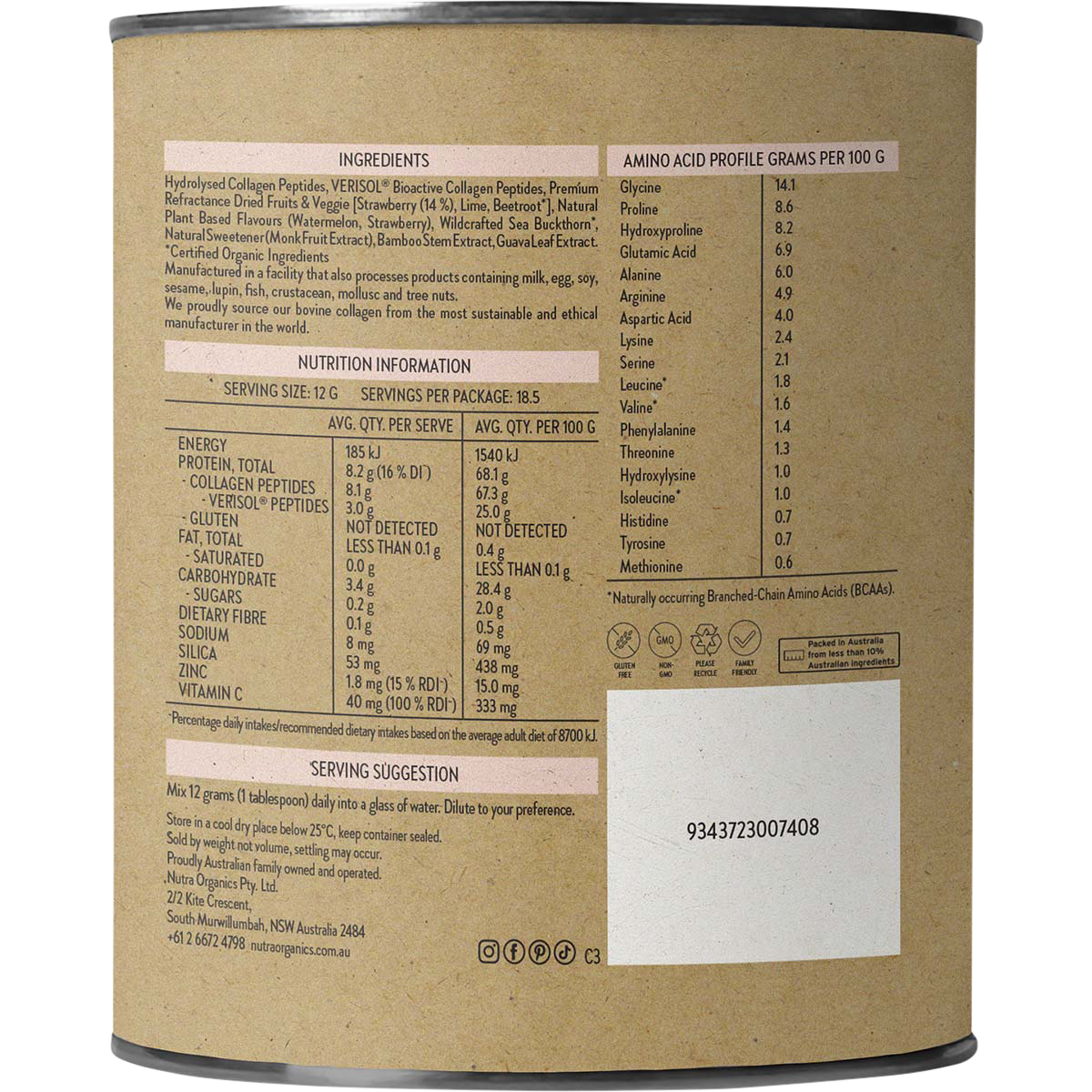 Collagen Beauty Watermelon Strawberry