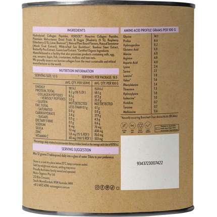 Nutra Naturals Collagen Beauty Blueberry Wildflower